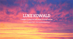 Desktop Screenshot of lukekowald.com